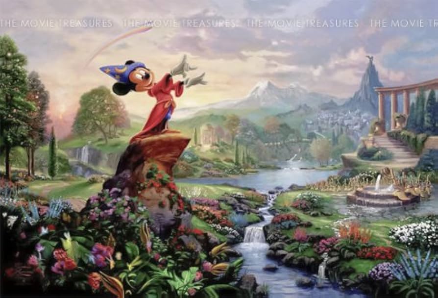 Fantasia Disney Mickey Mouse 原画 アニメ 絵画 DISNEY Mickey Mouse SORCERER FANTASIA 1988 Sericel Animation